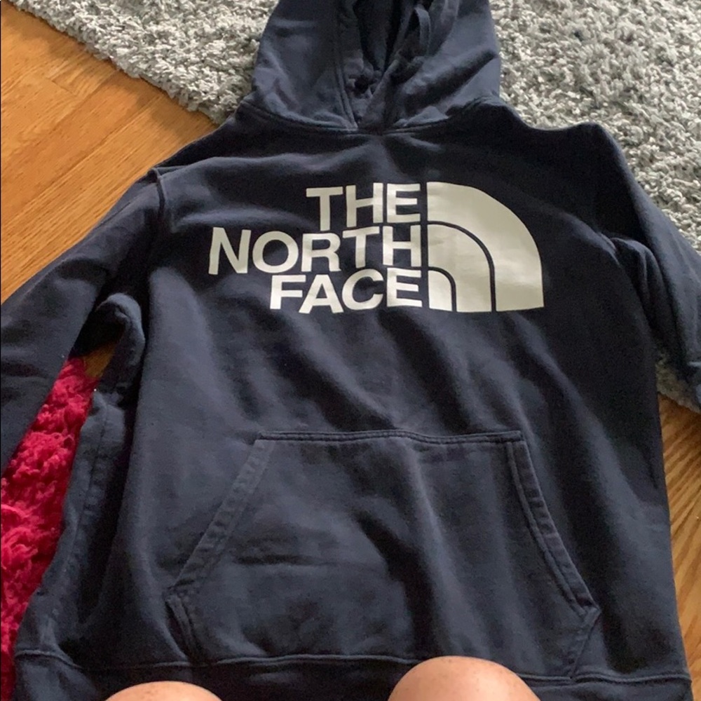 Navy blue north face hoodie